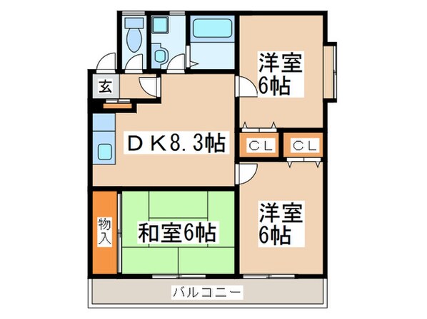 サンシティ第３ビルの物件間取画像